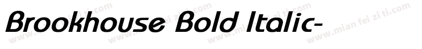 Brookhouse Bold Italic字体转换